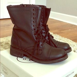 Steve Madden Troopa 2.0 black combat boots sz 9